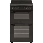Hotpoint 50cm Electric Cooker - Black