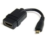 StarTech.com 5in High Speed HDMI Adapter Cable - HDMI to HDMI Micro ï¿½ï¿½ F/M
