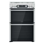 Hotpoint HDM67G0C2CX/UK Freestanding cooker Gas Silver
