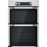 Hotpoint HDM67I9H2CX/UK Freestanding cooker Electric Zone induction hob Silver