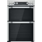 Hotpoint HDM67V9HCX/UK Freestanding cooker Electric Ceramic Silver