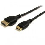 StarTech.com 3 ft Slim High Speed HDMI Cable with Ethernet - HDMI to HDMI Mini M/M