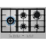 AEG HGB75500SM Black, Stainless steel Built-in 56 cm Gas 5 zone(s)