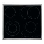 AEG HK634060XB Black Built-in 60 cm Ceramic 4 zone(s)