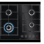 AEG HKB64450NB Black Built-in 59 cm Gas 4 zone(s)