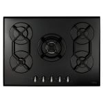 CDA HVG721BL hob Black Built-in 70 cm Gas 5 zone(s)
