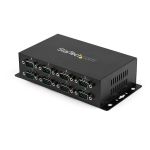 StarTech.com 8 Port USB to DB9 RS232 Serial Adapter Hub ï¿½ï¿½ Industrial DIN Rail and Wall Mountable