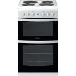 Indesit ID5E92KMW/UK cooker Freestanding cooker Electric Black, White