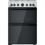 Indesit ID67G0MCX/UK cooker Freestanding cooker Gas Silver