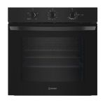 Indesit Click&Clean Electric Single Oven - Black