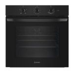 Indesit Click&Clean Electric Single Oven - Black