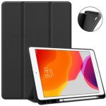 JLC iPad Air 11 M2 2024 /10.9 2020/2022 Smart Stand Cover with Pencil Holder - Black