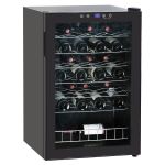 electriQ 48 Bottle Capacity Freestanding Wine Cooler � Black