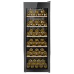 electriQ 86 Bottle Freestanding Wine Cooler - Stainless Steel