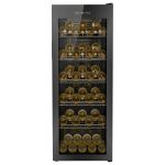 electriQ 86 Bottle Freestanding Wine Cooler - Black