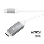 j5create JCC153G-N USB-Câ„¢ to 4K HDMIâ„¢ Cable, Grey, 1.5 m