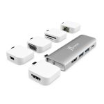 j5create JCD389 Ultradrive Kit USB-Câ„¢ Multi-Display Modular Dock, includes 2x HDMI ports and 4x US