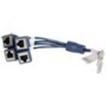 HPE JG263A cable interface/gender adapter Mini D-28 4-RJ45 Black