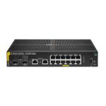 Hewlett Packard Enterprise Aruba 6100 12G Class4 PoE 2G/2SFP+ 139W Managed L3 Gigabit Ethernet Power over Ethernet (PoE) 1U Black
