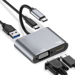 JLC E62 Type C 4 Port Adapter - Grey