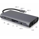 JLC J200 Type C 9 Port Adapter - Grey