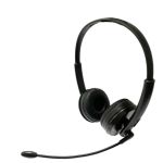 JLC Operator USB & 3.5mm Headset with PU Leather Earpads with Microphone