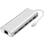 JLC L72 Type C 6 Port Adapter - Silver