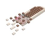 ROYALAXE R68 Hot Swappable Mechanical Keyboard, 60% TKL Design, 67 Keys, 2.4GHz, Bluetooth 5.0 or Wired Connection, TTC Golden-Pink Switches, RGB, Windows and Mac Compatible, UK Layout