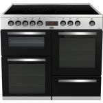 Beko KDVC100X 100cm Double Oven Range Cooker with 5 Zone Ceramic Hob