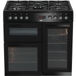 Beko KDVF90K 90cm Double Oven Range Cooker with 5 Burner Gas Hob