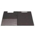 CTS Wholesale UP A4 PVC Fold Over Clipboard Black - Pack of 10