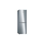 Bosch Serie 2 KGN34NLEAG fridge-freezer Freestanding 300 L E Grey, Stainless steel