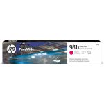 HP L0R10A/981X Ink cartridge magenta, 10K pages ISO/IEC 19798 114,5ml for HP PageWide E 58650/556
