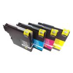 CTS Wholesale Comp Brother LC1100 Multipack 4 Ink Ctgs  [LC1100BK/C/M/Y LC980BK/C/M/Y]