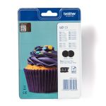 Brother LC-123BKBP2 Ink cartridge black twin pack, 2x600 pages ISO/IEC 24711 11ml Pack=2 for Brother