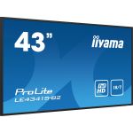 iiyama PROLITE LE4341S-B2 Digital signage flat panel 108 cm (42.5") LCD 350 cd/m² Full HD Black 18/