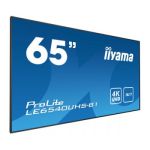 iiyama LE6540UHS-B1 signage display 164.1 cm (64.6") LED 4K Ultra HD Black