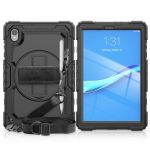 JLC Lenovo Tab P12 Pro Spartan Velcro Hand Strap + Shoulder Strap and Screen protector