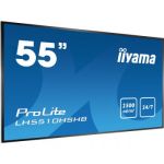 iiyama LH5510HSHB-B1 signage display 139.7 cm (55") LED Full HD Digital signage flat panel Black