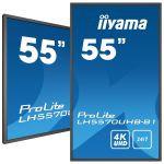 iiyama LH5570UHB-B1 Signage Display Digital signage flat panel 138.7 cm (54.6") VA 700 cd/m² 4K Ult