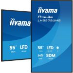 iiyama 55" 4K UHD Professional Digital Signage 24/7 display featuring Android OS, FailOver and Intel® SDM slot