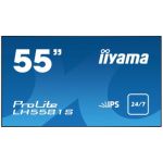 iiyama LH5581S-B1 signage display 139.7 cm (55") LED Full HD Digital signage flat panel Black
