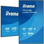 iiyama 65" 4K UHD Professional Digital Signage 24/7 display featuring Android OS, FailOver and Intel® SDM slot
