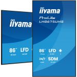 iiyama 86" 4K UHD Professional Digital Signage 24/7 display featuring Android OS, FailOver and Intel® SDM slot