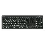 Logickeyboard LKB-LPWB-A2PC-UK keyboard Office USB QWERTY English Black, White