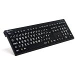 Logickeyboard XL Print NERO keyboard Office USB QWERTY UK English Black
