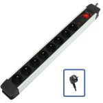 LOGON PROFESSIONAL 8-WAY POWER STRIP WITH SURGE