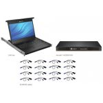 Vertiv Avocent LCD Local Rack Access Console, 16P KVM, 16 CABLES, USB KB-UK ENG