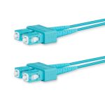 Lanview LVO231475 fibre optic cable 5 m 2x SC OM3 Aqua colour