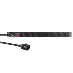 Lanview LVR-2MSCH-SW-C13-8 power distribution unit (PDU) 8 AC outlet(s) 1U Black